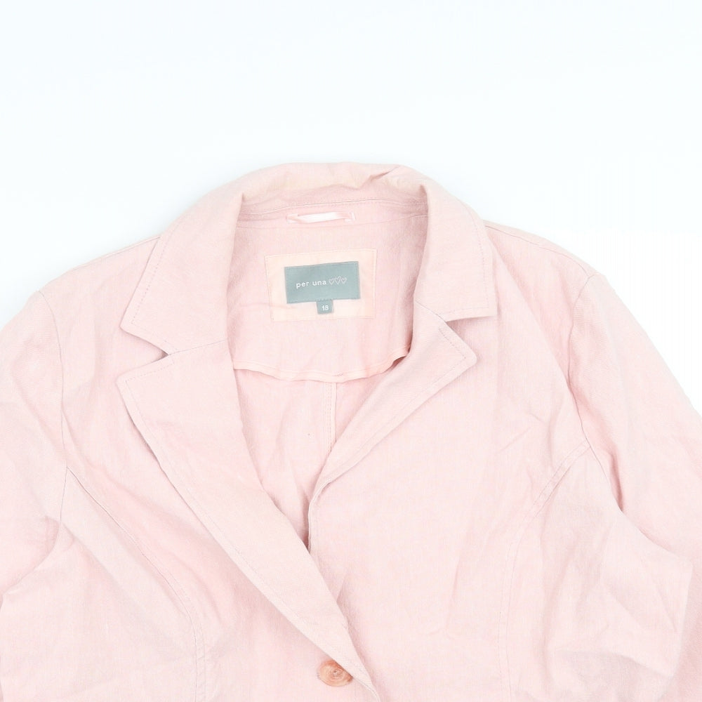 Marks and Spencer Womens Pink   Jacket  Size 18