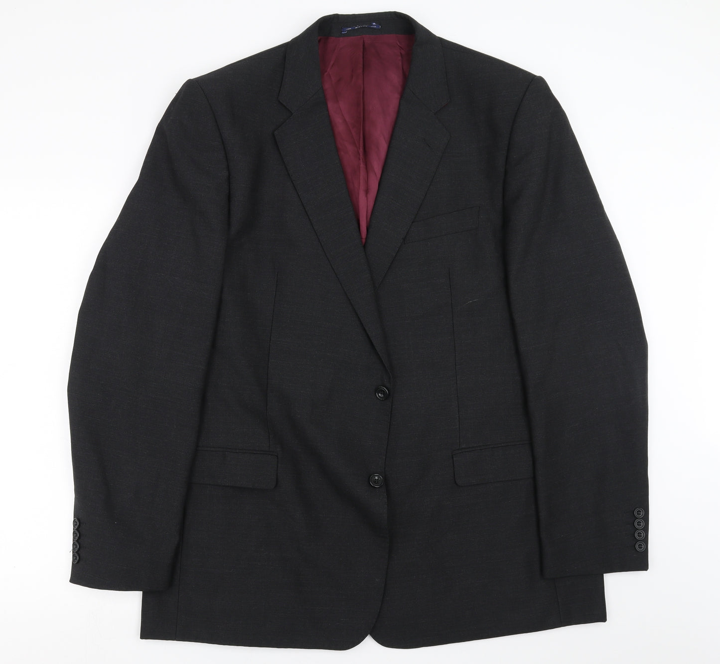 Magee Mens Grey   Jacket Suit Jacket Size 48  - long length