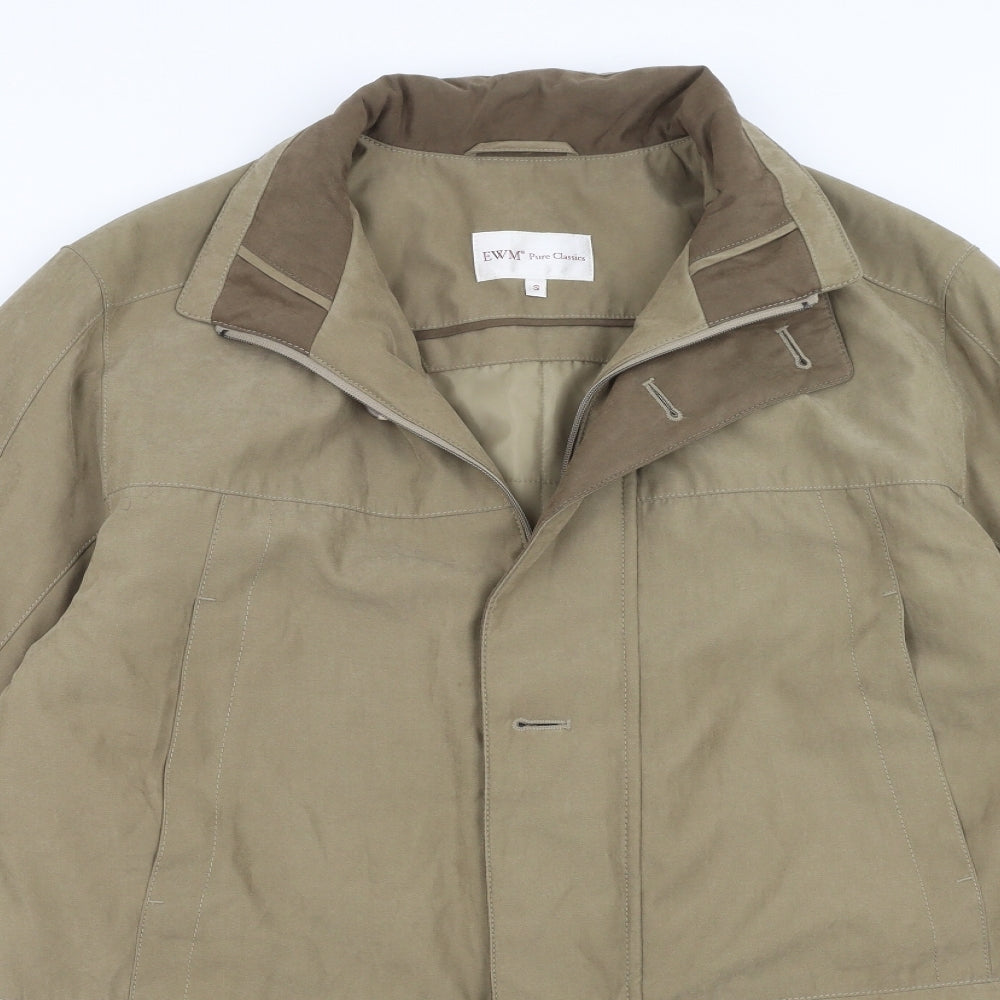 EWM Mens Beige   Jacket Coat Size S