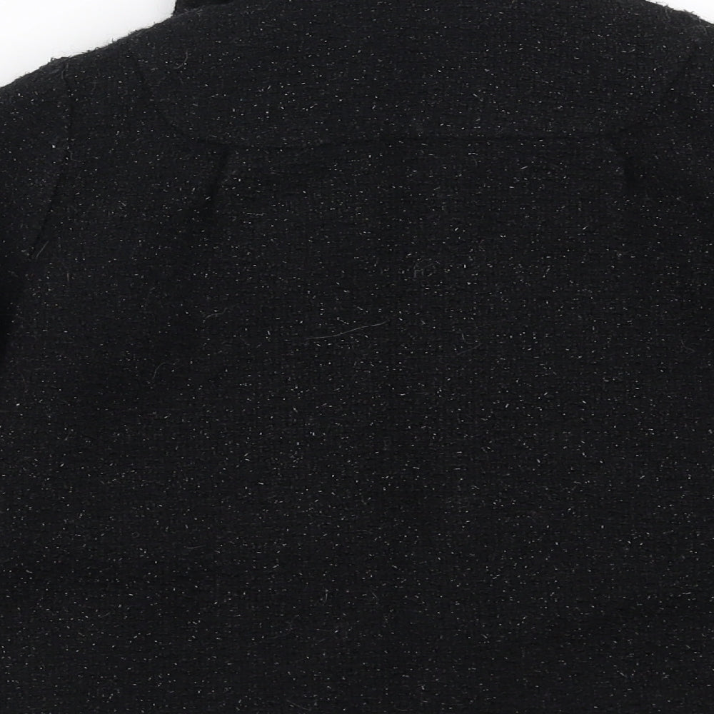 NEXT Girls Black   Pea Coat Coat Size 2-3 Years
