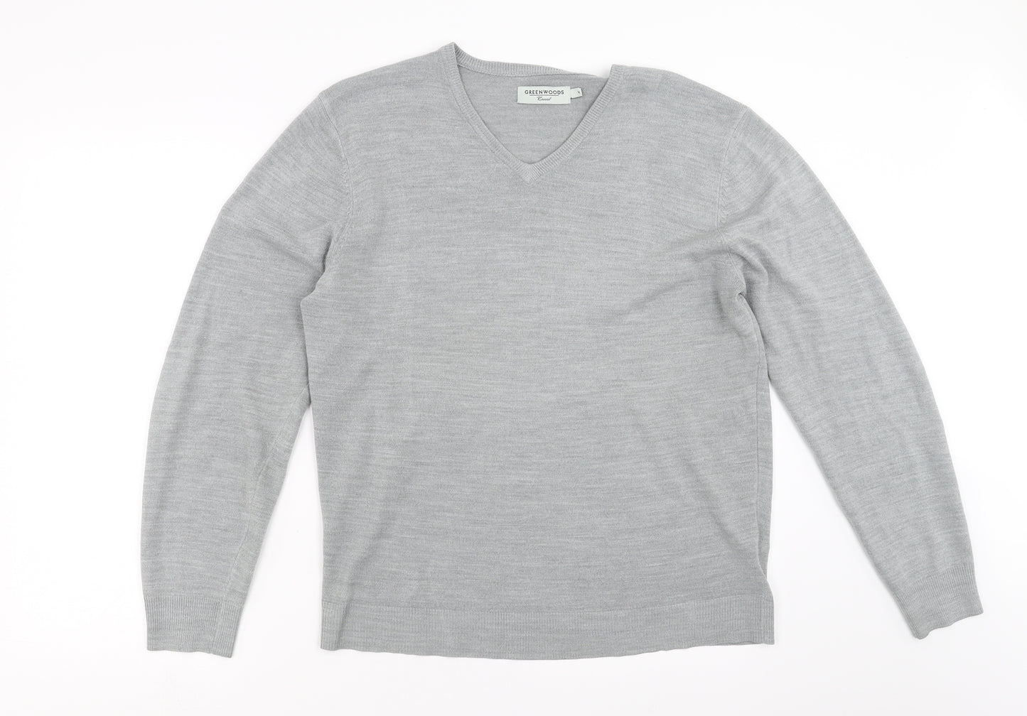 GREENWOODS Mens Grey   Pullover Jumper Size M