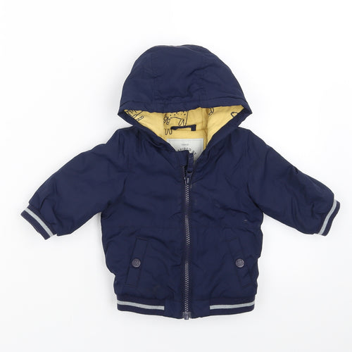 George Boys Blue   Bomber Jacket Jacket Size 3-6 Months