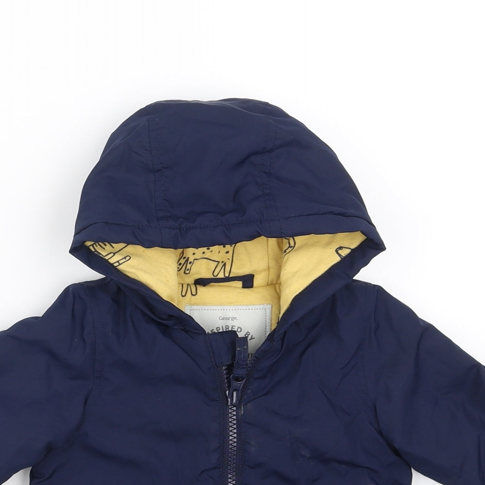 George Boys Blue   Bomber Jacket Jacket Size 3-6 Months