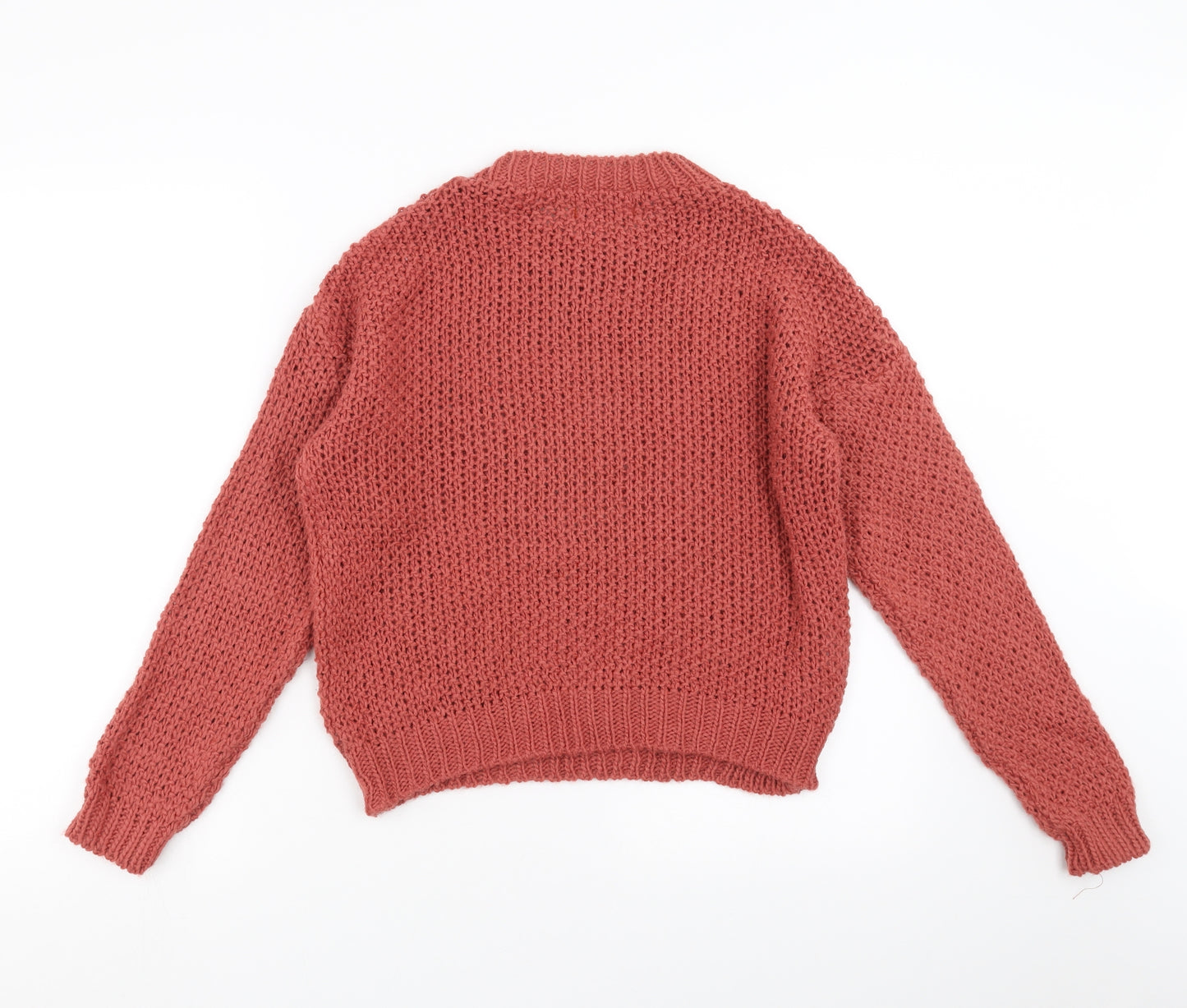 Nada del Riccio Womens Brown   Pullover Jumper Size L  - rust coloured