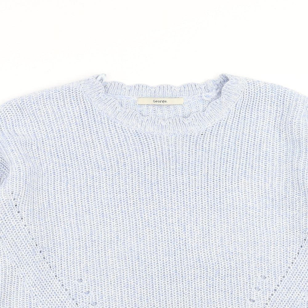 George Womens Blue   Pullover Jumper Size S