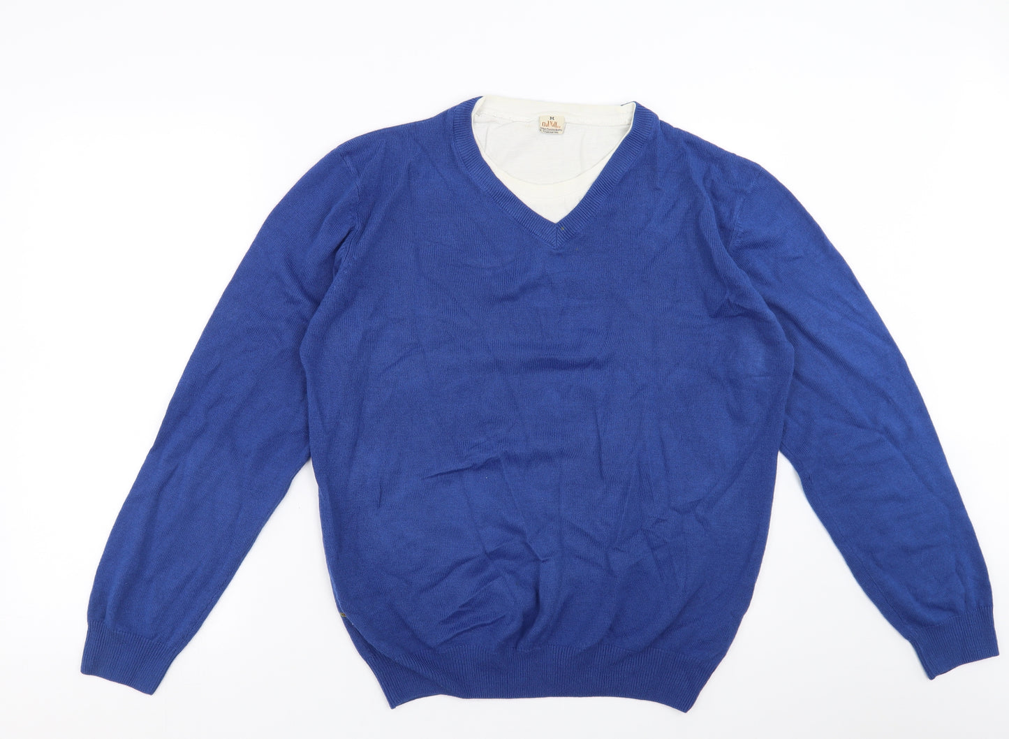 Oak Valley Mens Blue   Pullover Jumper Size M
