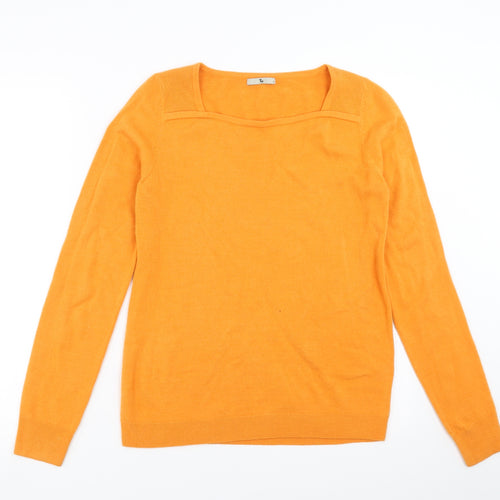 Sainsburys  Womens Orange   Pullover Jumper Size 10
