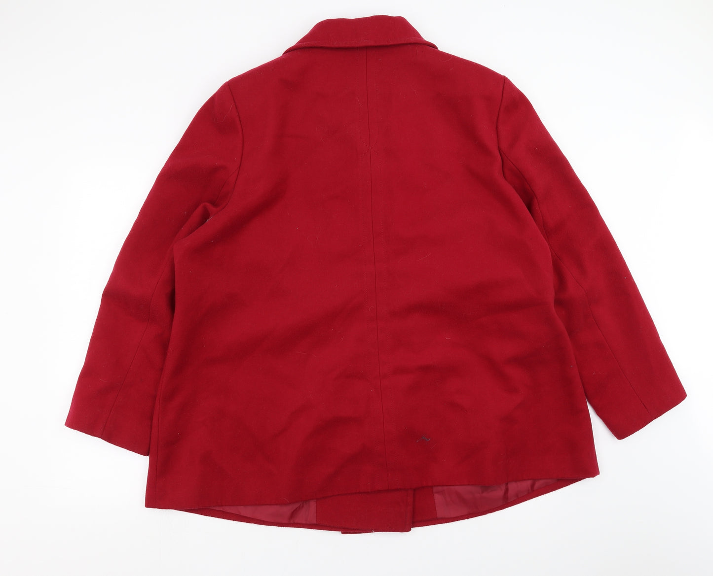 BM Womens Red   Pea Coat Coat Size 24