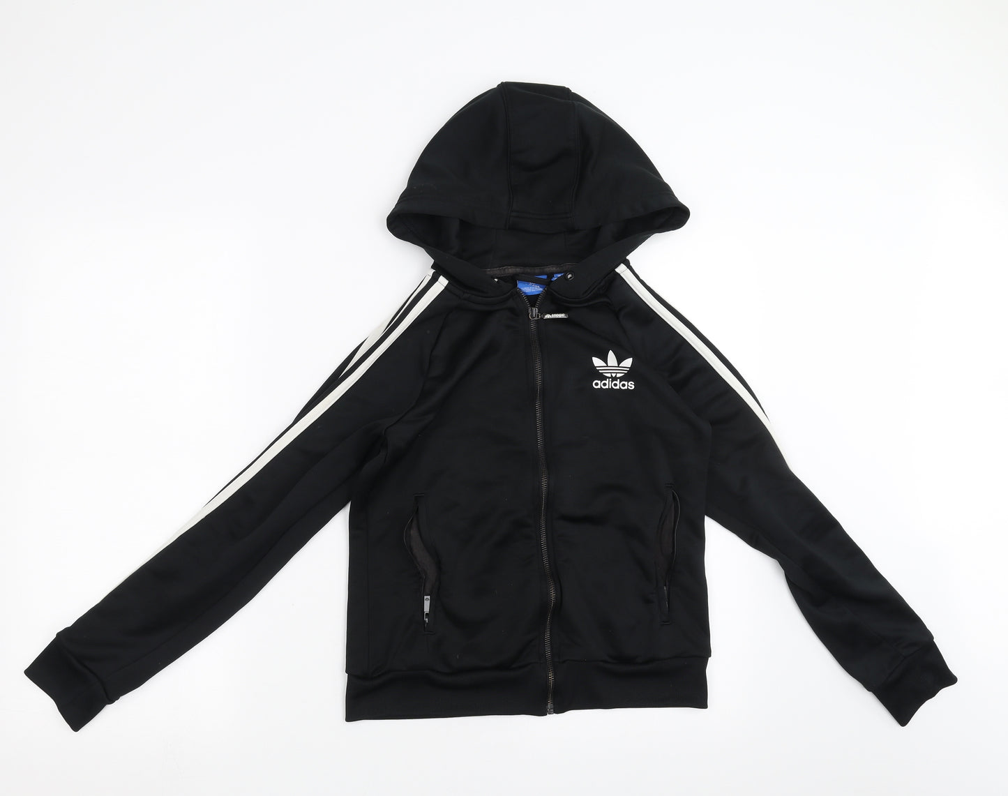 adidas Womens Black   Full Zip Hoodie Size 8