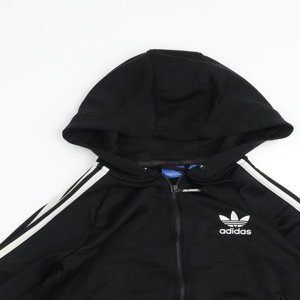 adidas Womens Black   Full Zip Hoodie Size 8