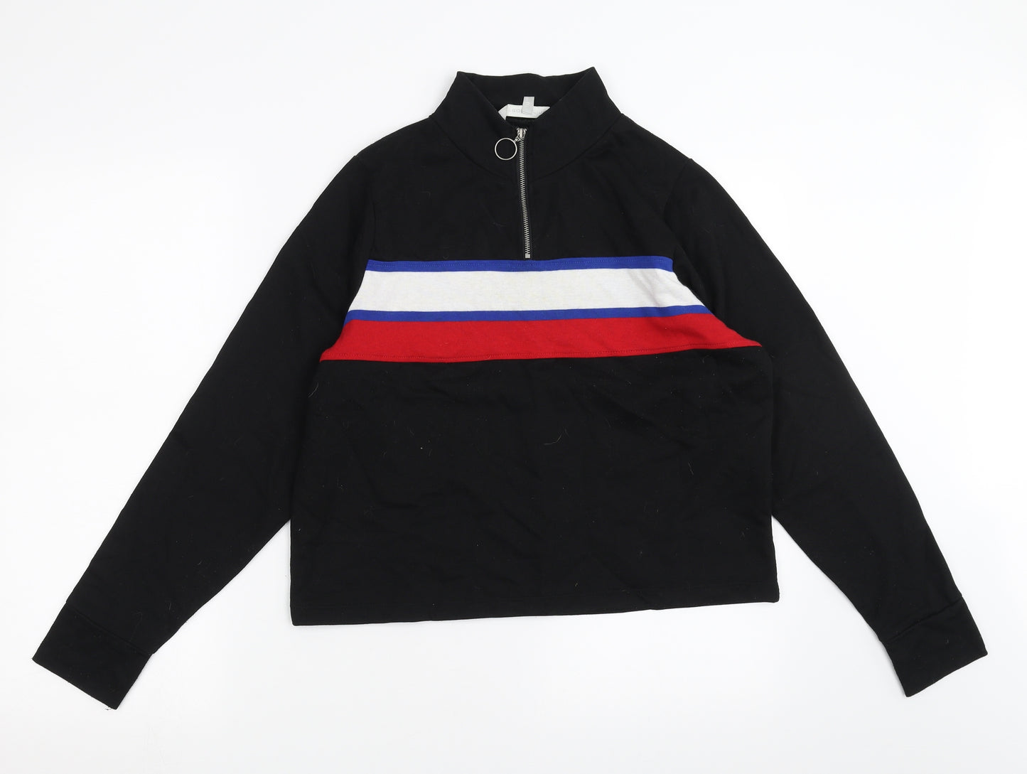 Red Herring Womens Black   Pullover Sweatshirt Size 12