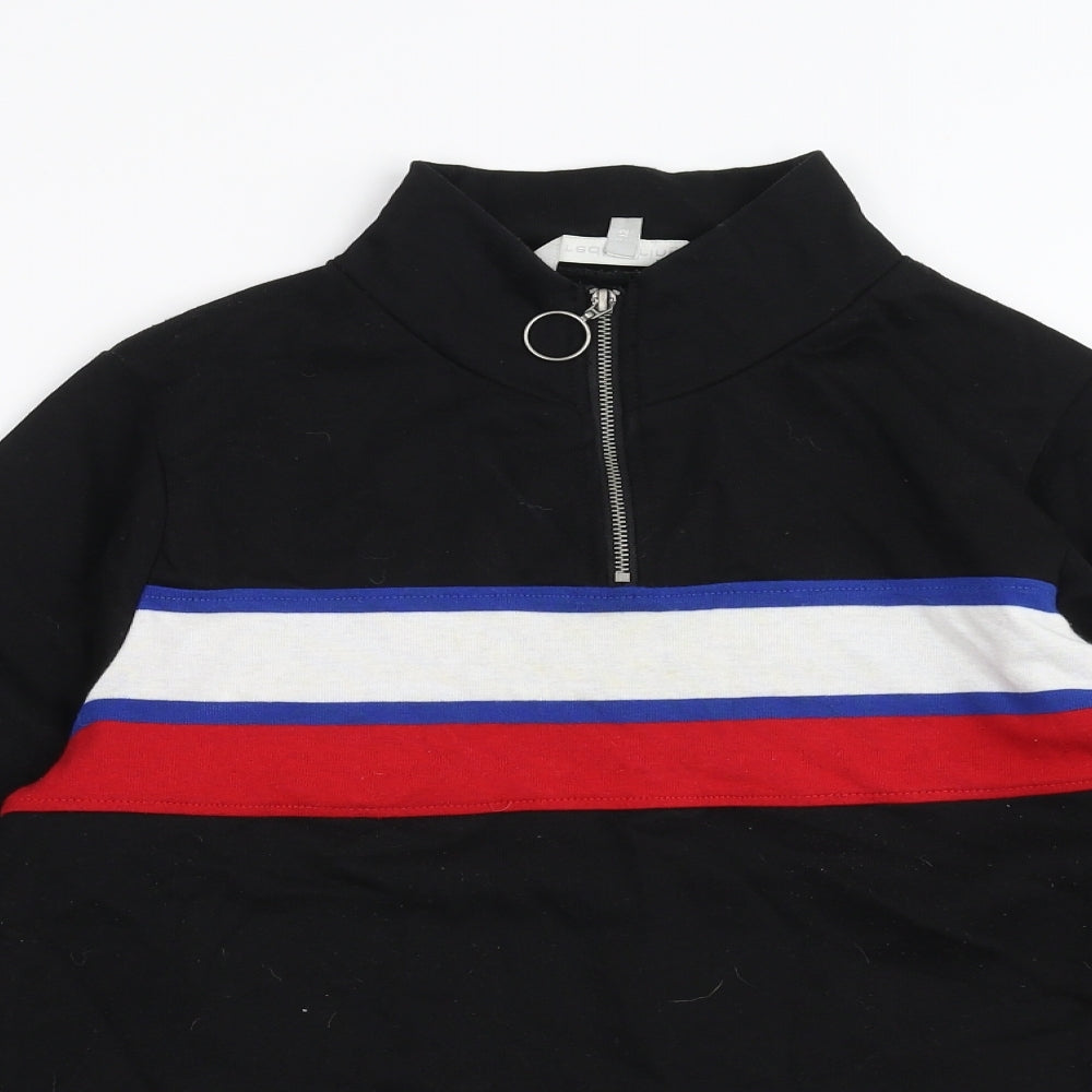 Red Herring Womens Black   Pullover Sweatshirt Size 12