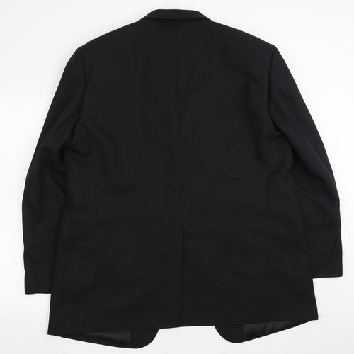 GREENWOODS Mens Black   Jacket Suit Jacket Size 46