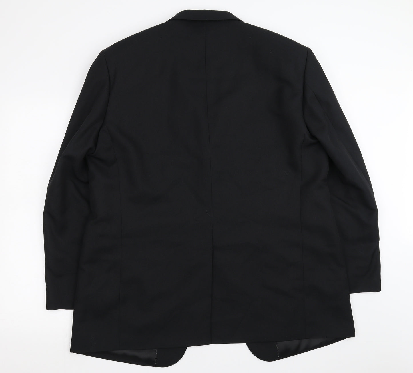 GREENWOODS Mens Black   Jacket Suit Jacket Size 46