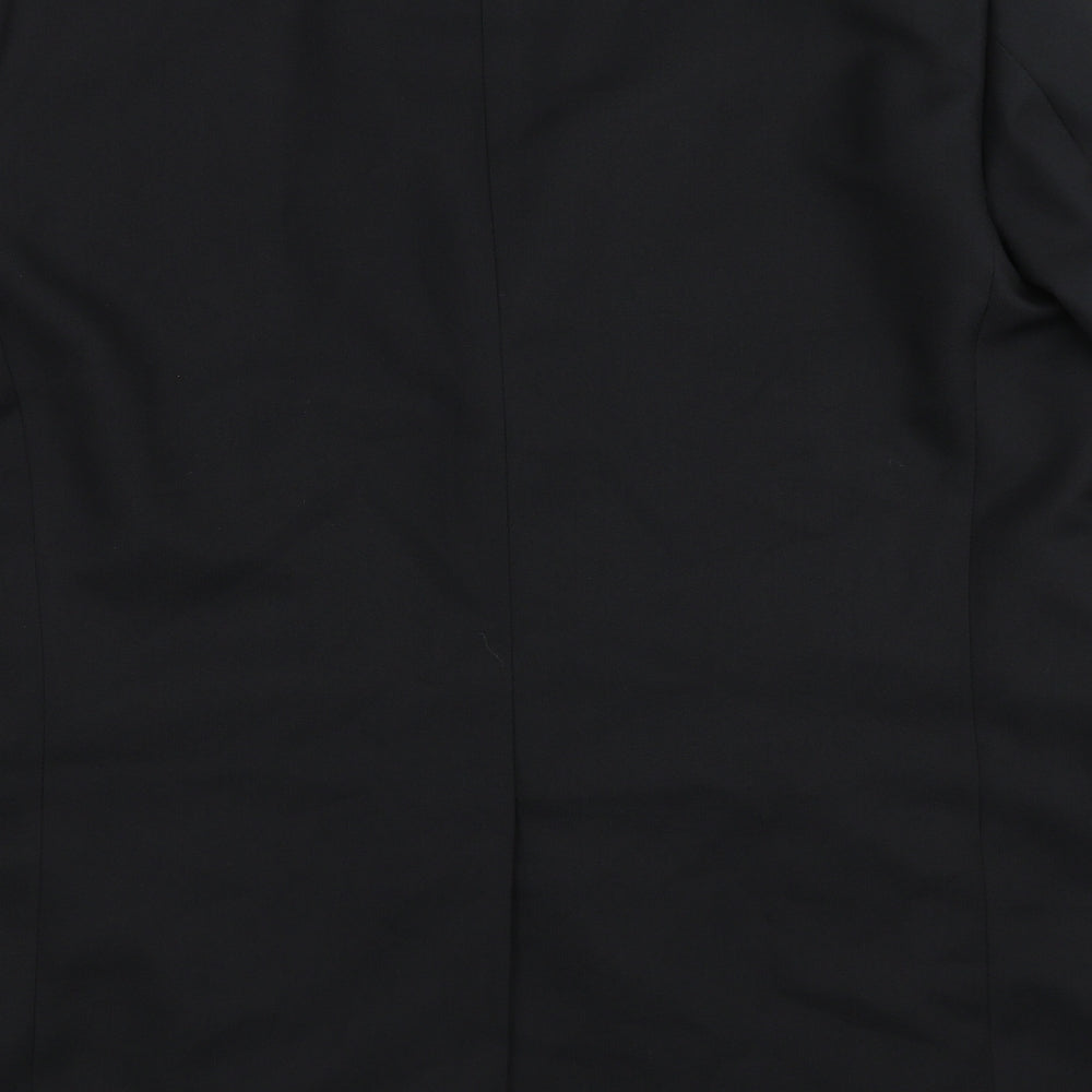 GREENWOODS Mens Black   Jacket Suit Jacket Size 46