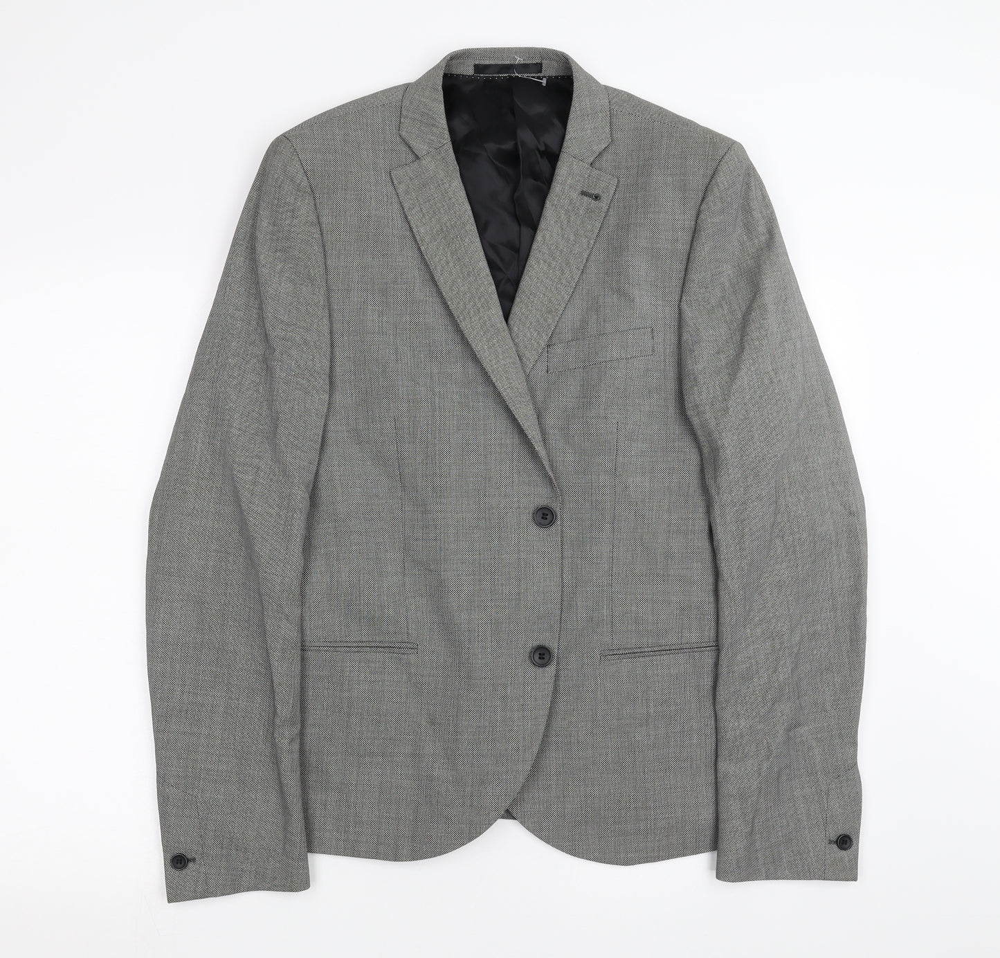 Topman Mens Grey   Jacket Suit Jacket Size 42