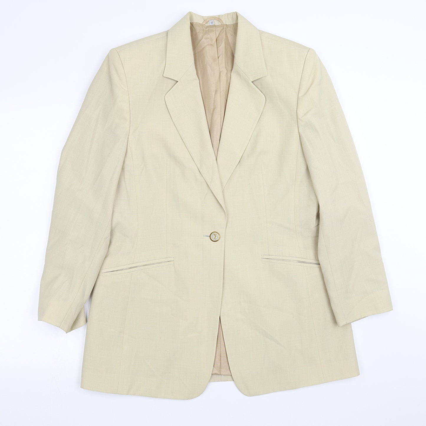 Bianca Womens Yellow   Jacket Suit Jacket Size 12