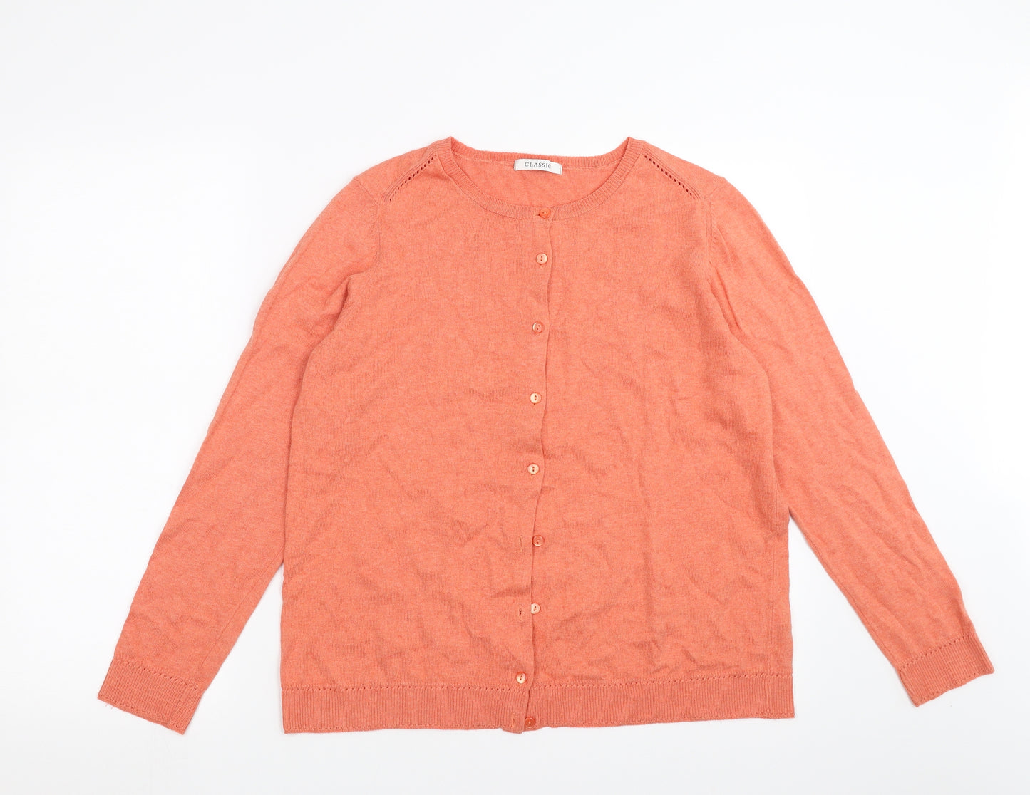 George Womens Orange   Cardigan Jumper Size 14
