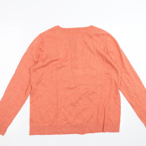 George Womens Orange   Cardigan Jumper Size 14