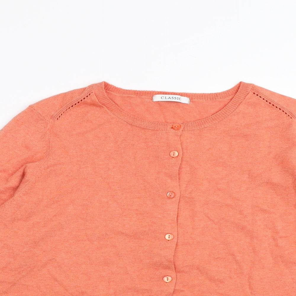 George Womens Orange   Cardigan Jumper Size 14