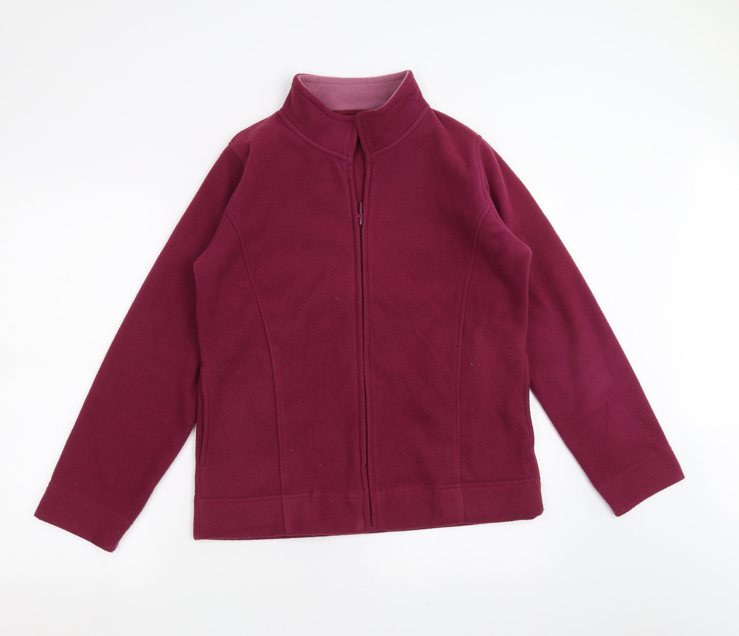 EWM Womens Purple  Fleece Full Zip Jumper Size M