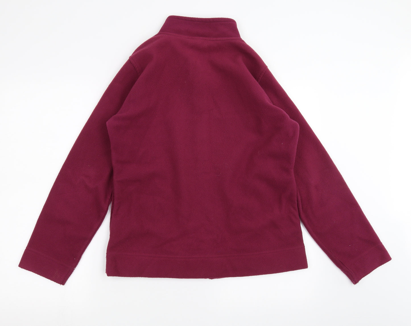 EWM Womens Purple  Fleece Full Zip Jumper Size M