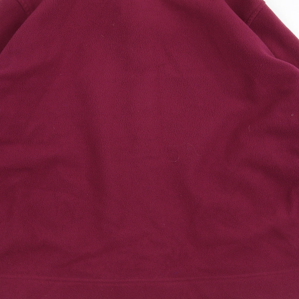 EWM Womens Purple  Fleece Full Zip Jumper Size M