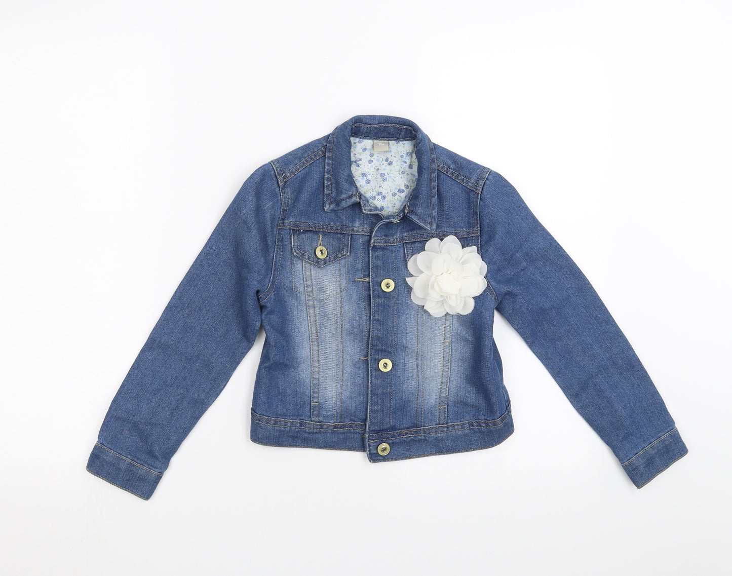 Sainsburys  Girls Blue  Denim Jacket  Size 7-8 Years