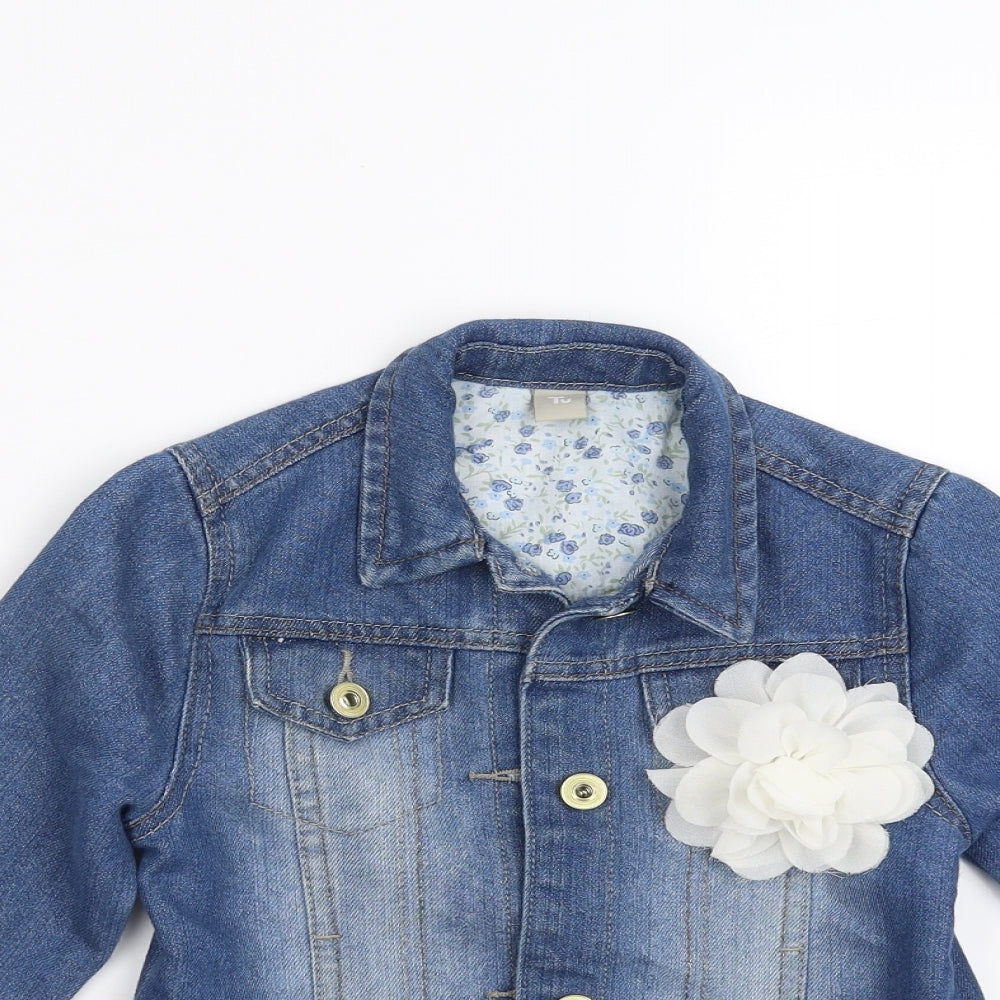 Sainsburys  Girls Blue  Denim Jacket  Size 7-8 Years