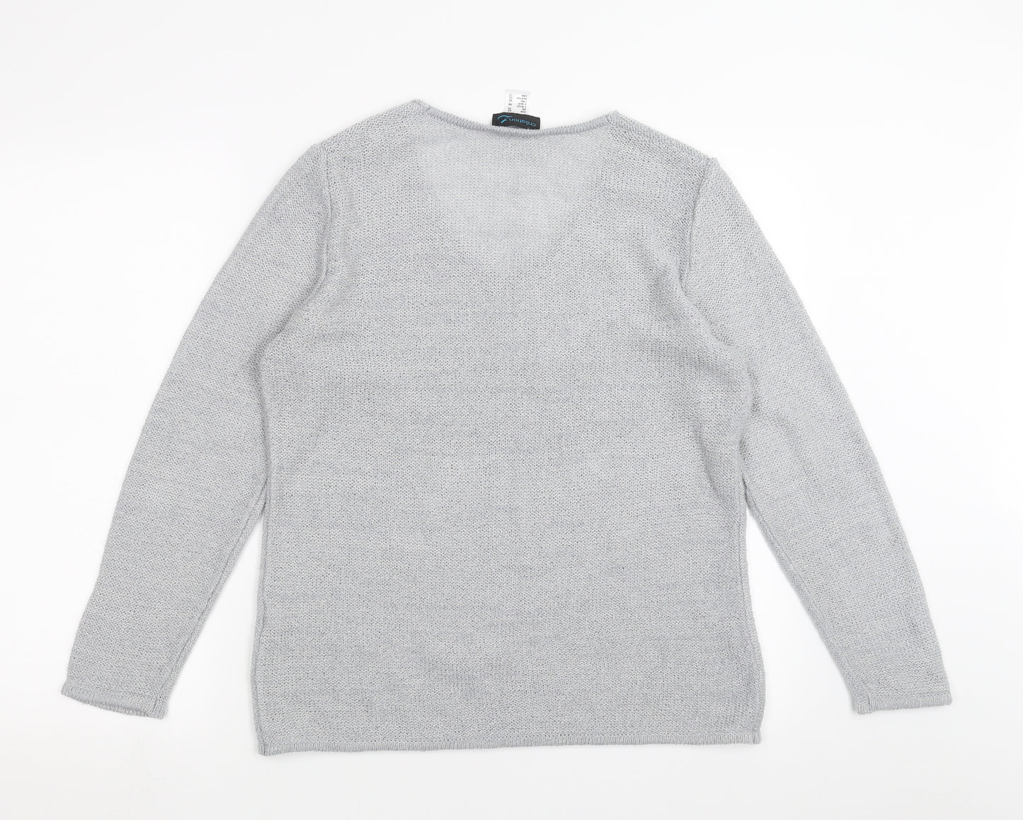 Creation Womens Grey   Pullover Jumper Size 16