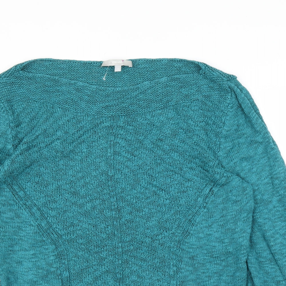 Per Una Womens Green   Pullover Jumper Size 16