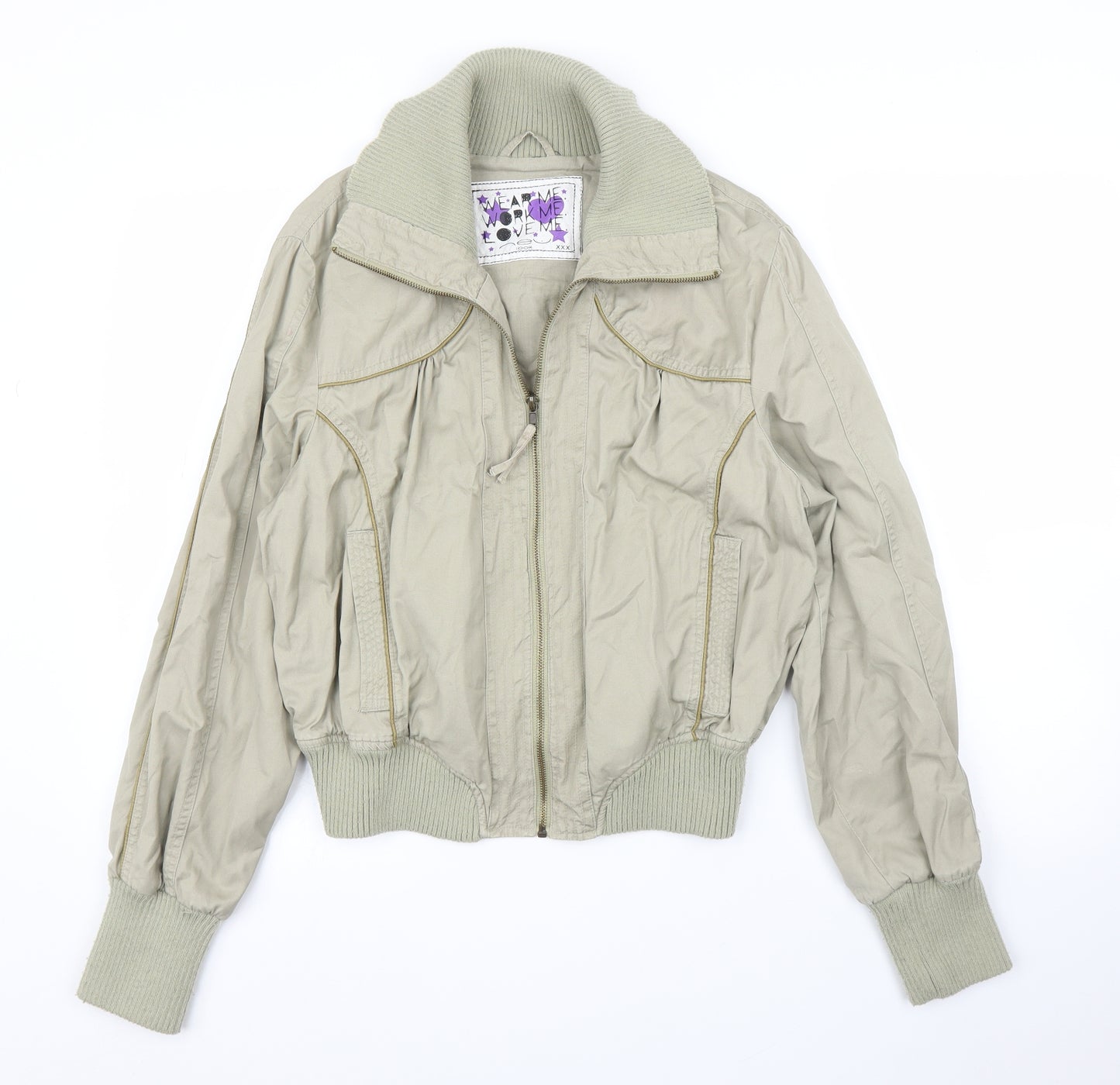 New Look Womens Green   Bomber Jacket Jacket Size 18