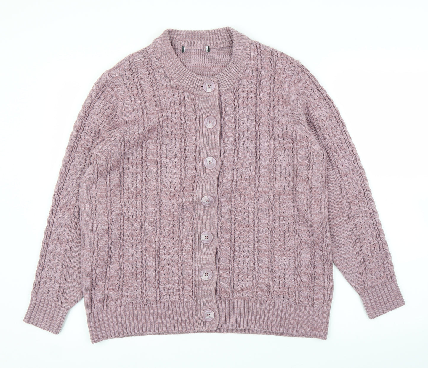 Preworn Womens Purple   Cardigan Jumper Size M