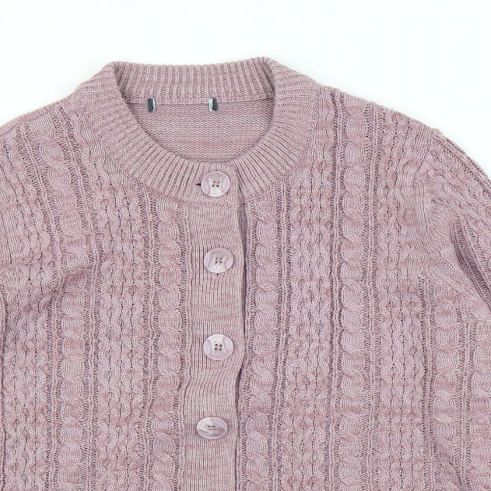 Preworn Womens Purple   Cardigan Jumper Size M