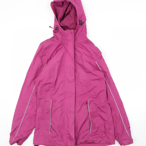 Crane Womens Purple   Anorak Coat Size 8