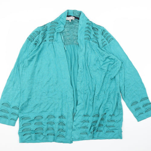 M&S Womens Green   Cardigan Jumper Size 22