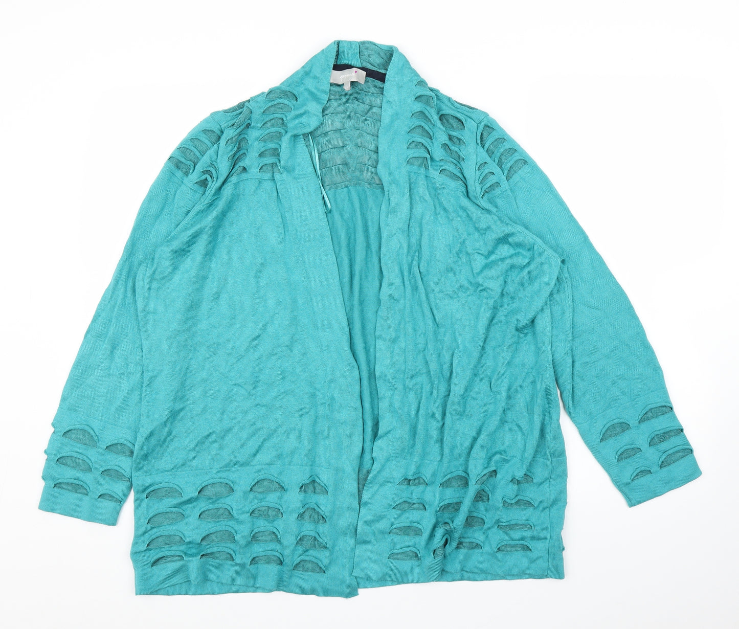 M&S Womens Green   Cardigan Jumper Size 22