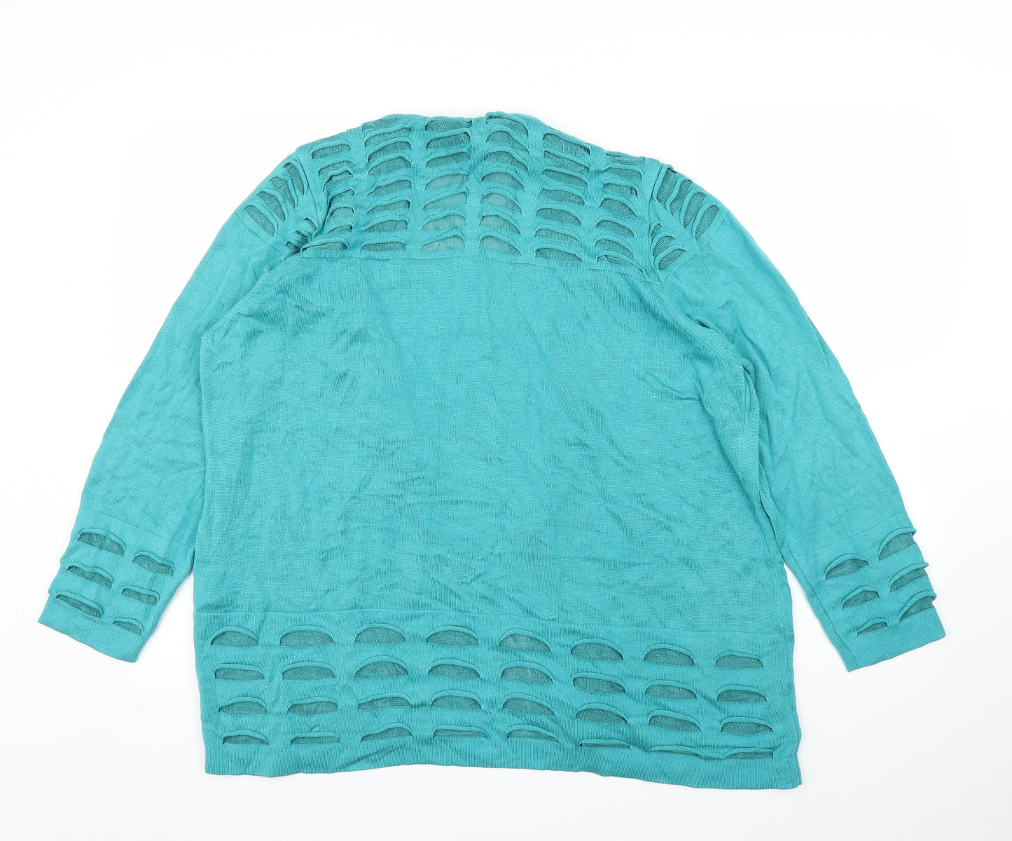 M&S Womens Green   Cardigan Jumper Size 22