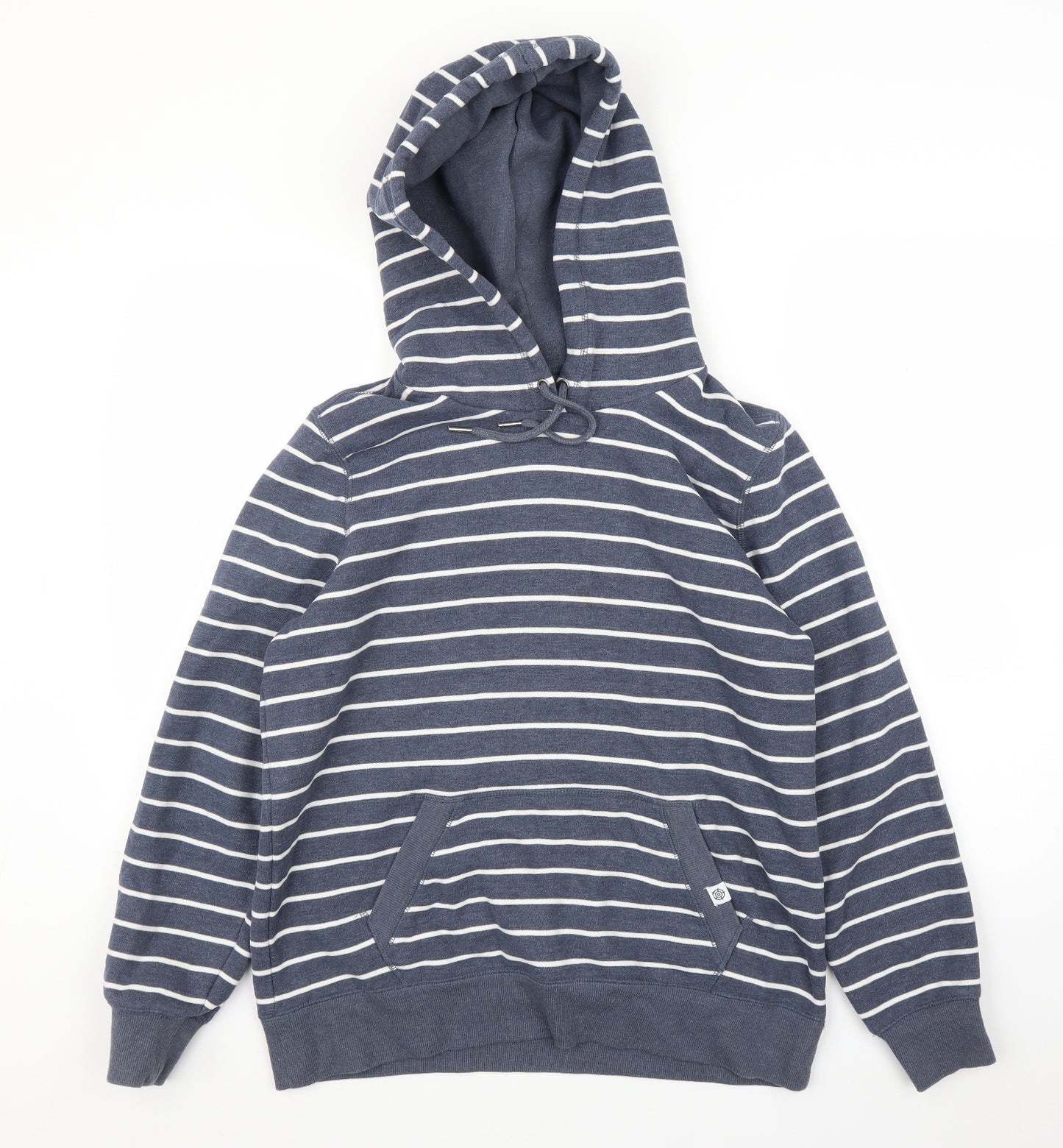 TOG 24 Womens Blue Striped  Pullover Hoodie Size 14