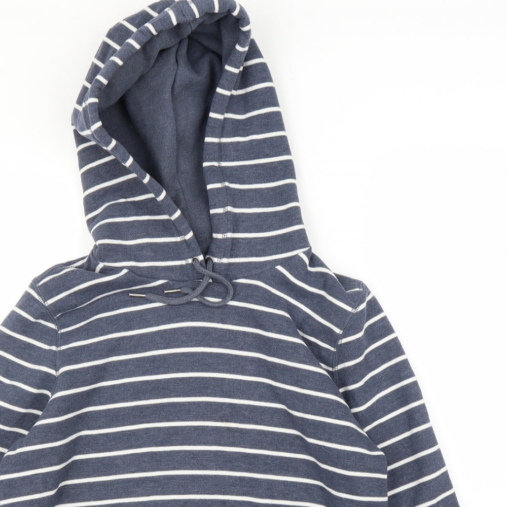 TOG 24 Womens Blue Striped  Pullover Hoodie Size 14