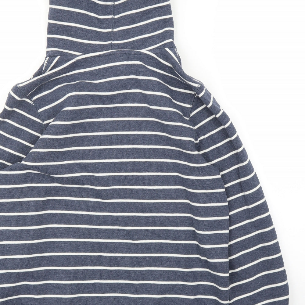 TOG 24 Womens Blue Striped  Pullover Hoodie Size 14