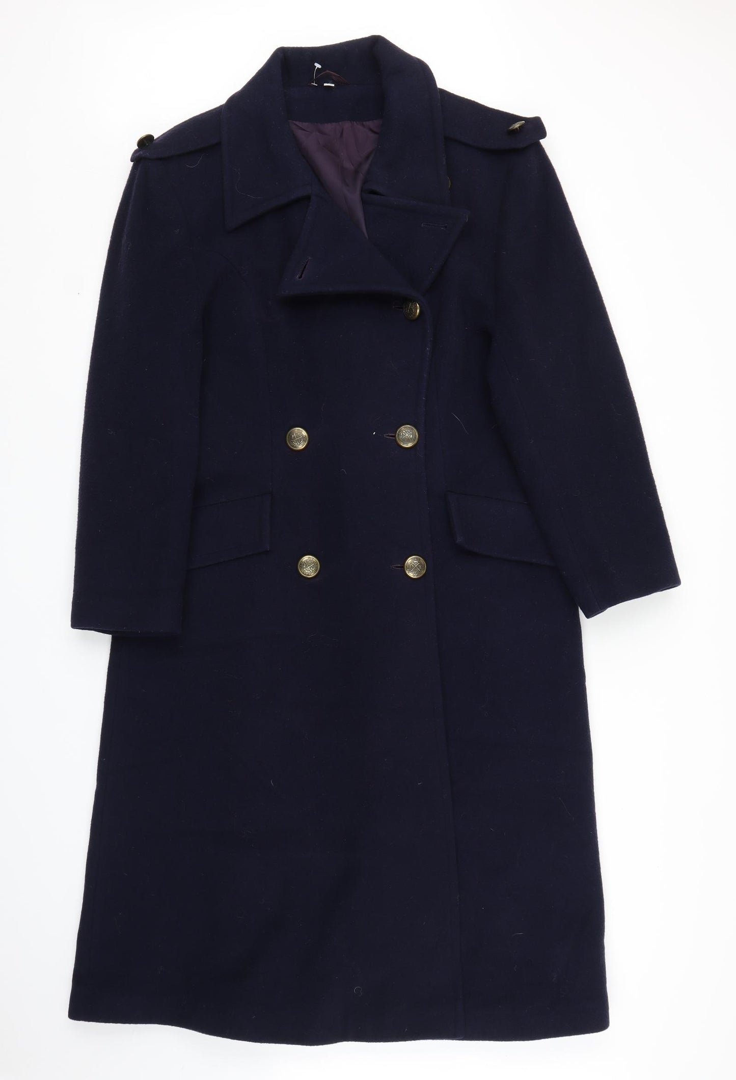 House of Fraser Womens Blue   Pea Coat Coat Size 14