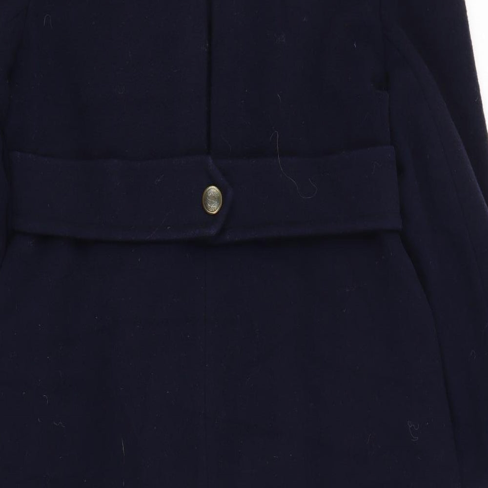 House of Fraser Womens Blue   Pea Coat Coat Size 14