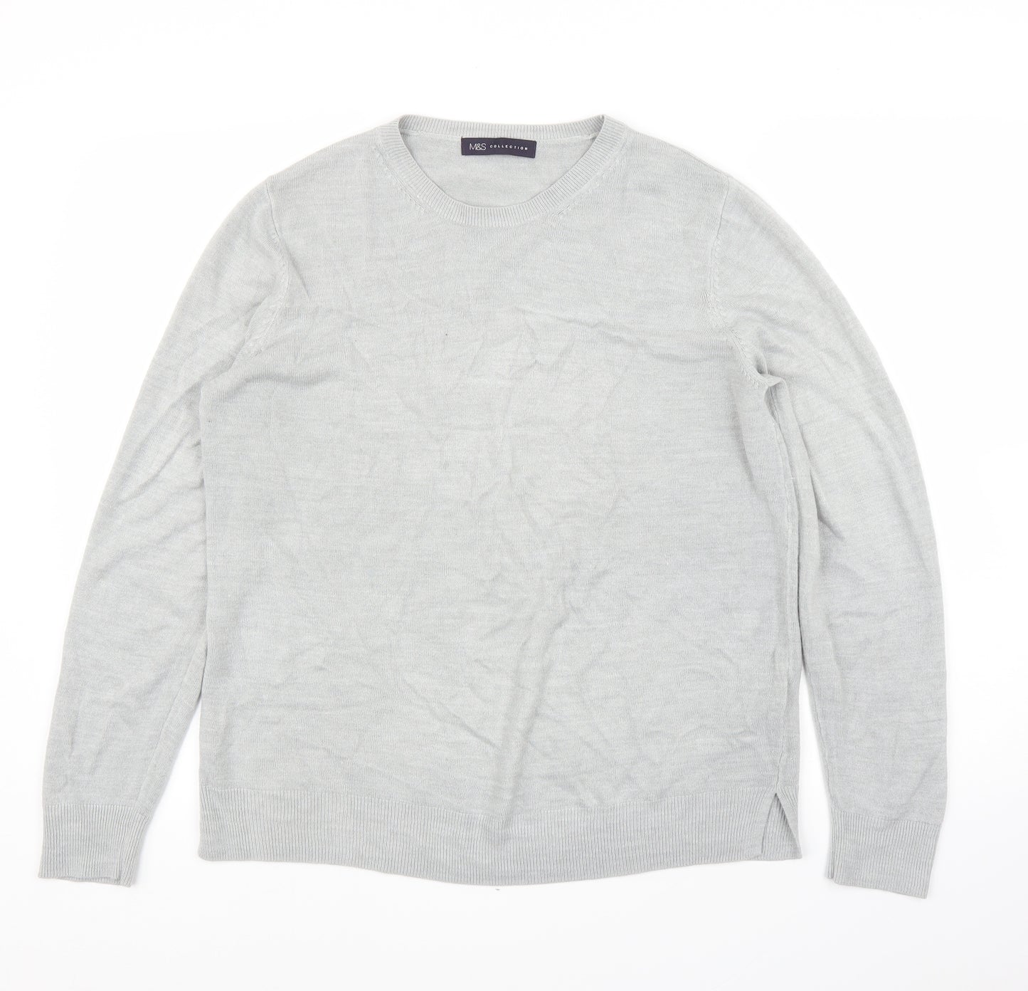M&S Womens Grey   Pullover Jumper Size 16