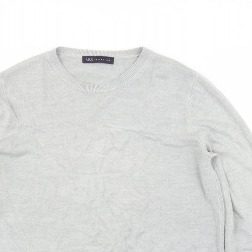 M&S Womens Grey   Pullover Jumper Size 16
