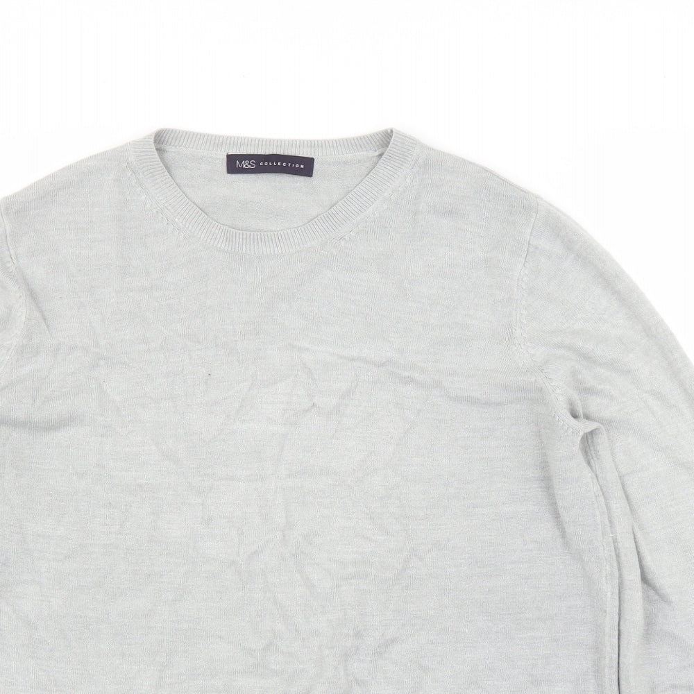 M&S Womens Grey   Pullover Jumper Size 16