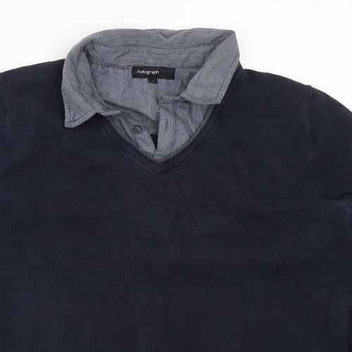 Autograph Mens Blue   Pullover Jumper Size S