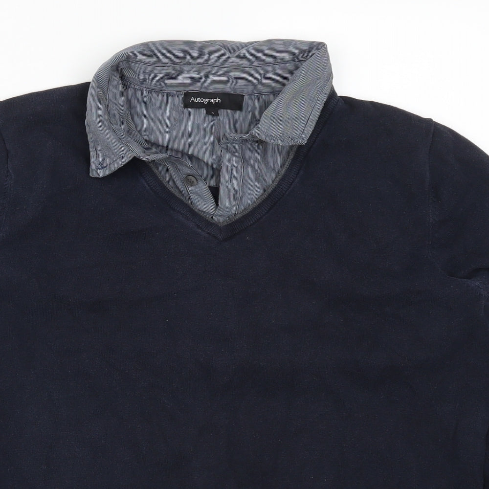 Autograph Mens Blue   Pullover Jumper Size S