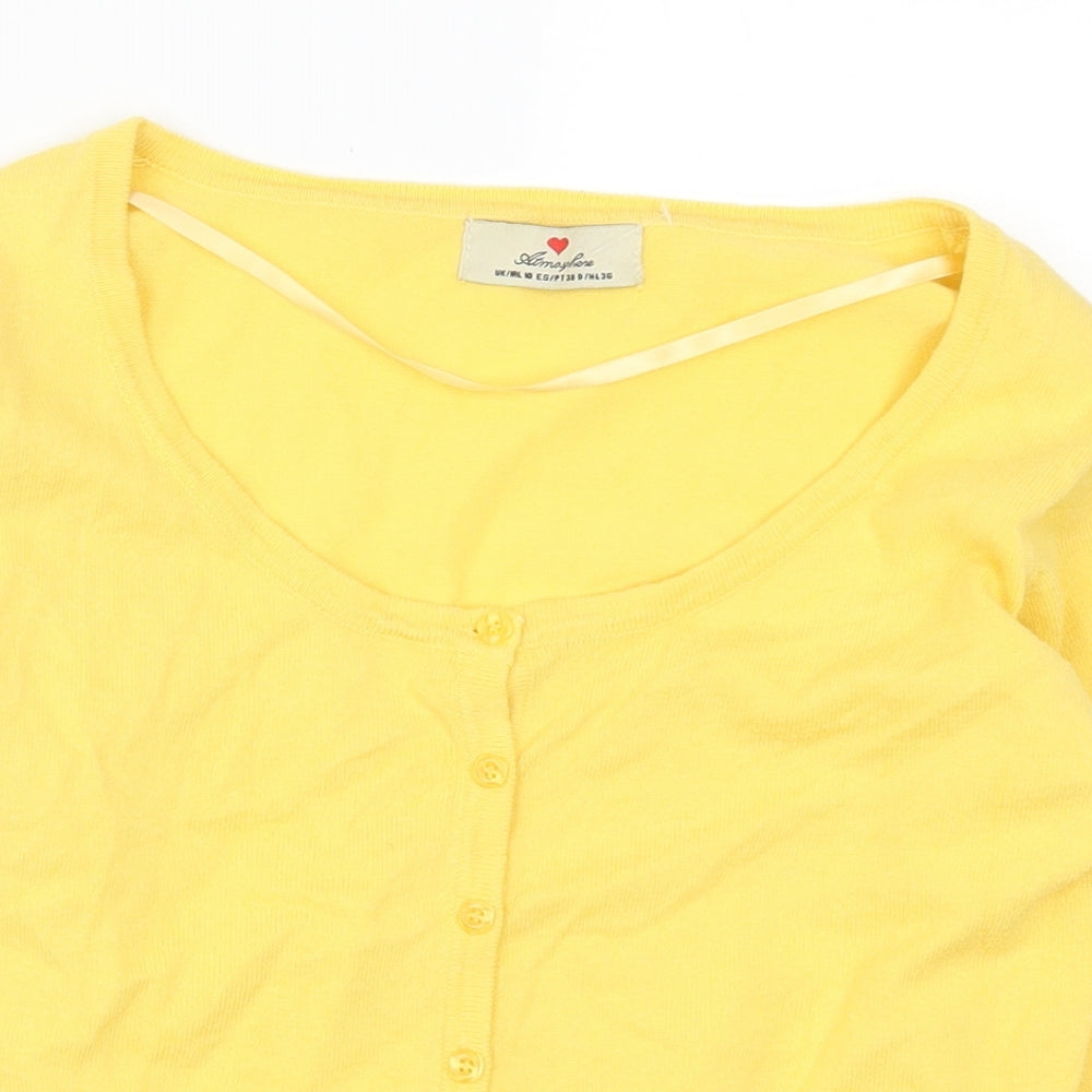 Atmosphere Womens Yellow   Cardigan Jumper Size 10