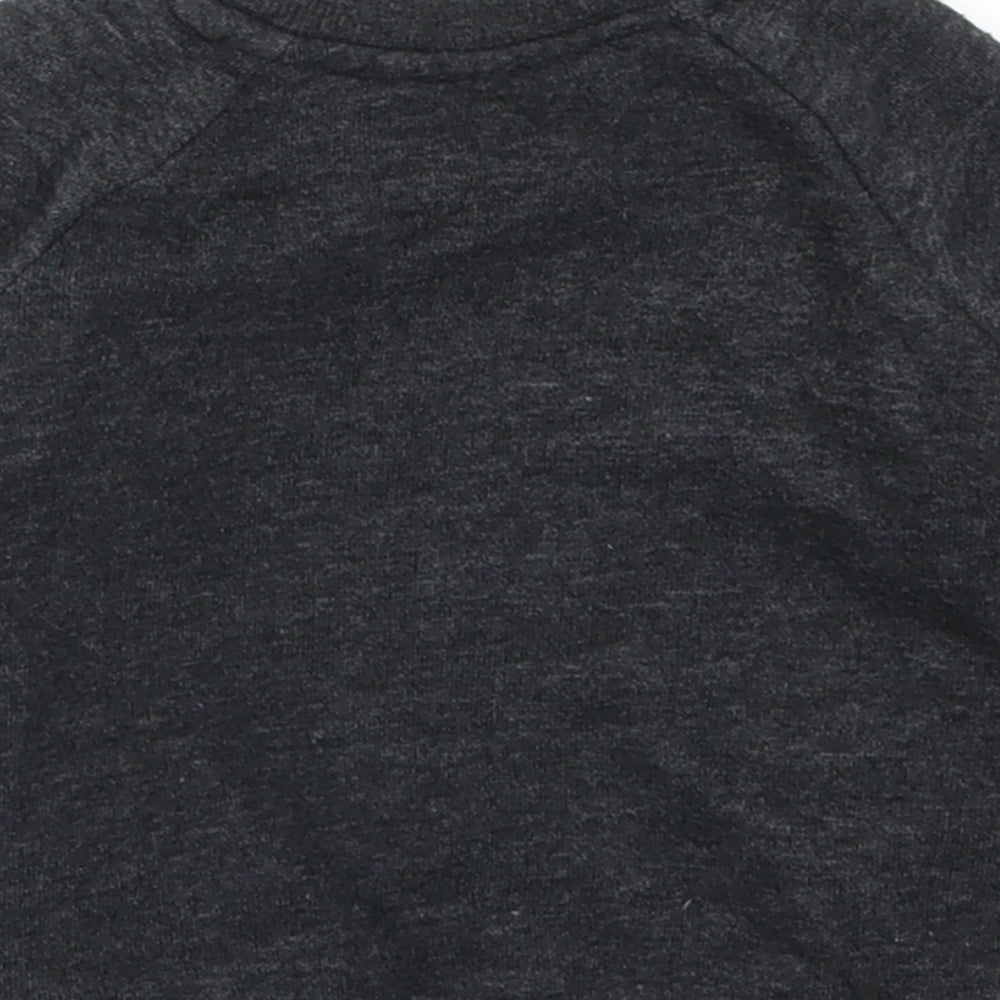 Primark Girls Grey   Basic T-Shirt Size 6-9 Months  - Always Happy